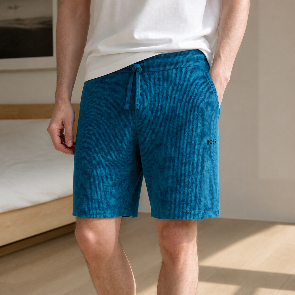Boss Waffle Shorts 10269584 01 Pyjama Short Mens