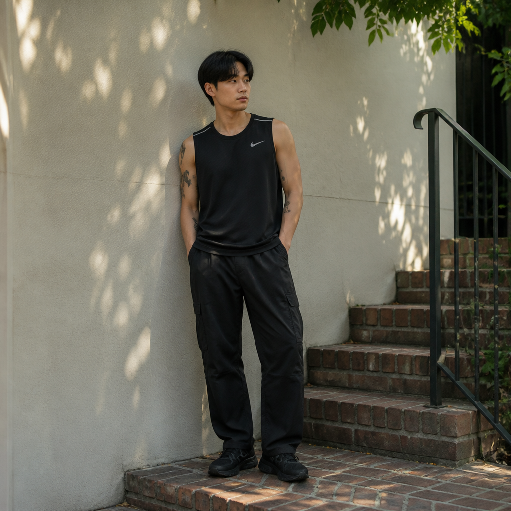 Nike 나이키 블랙 라이트러닝 슬리브리스