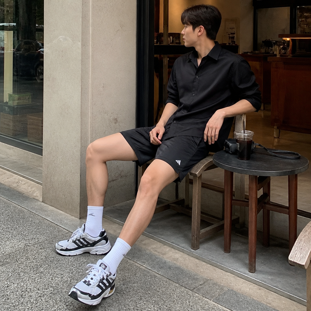 adidas 블랙 베이직 퍼포먼스 쇼츠