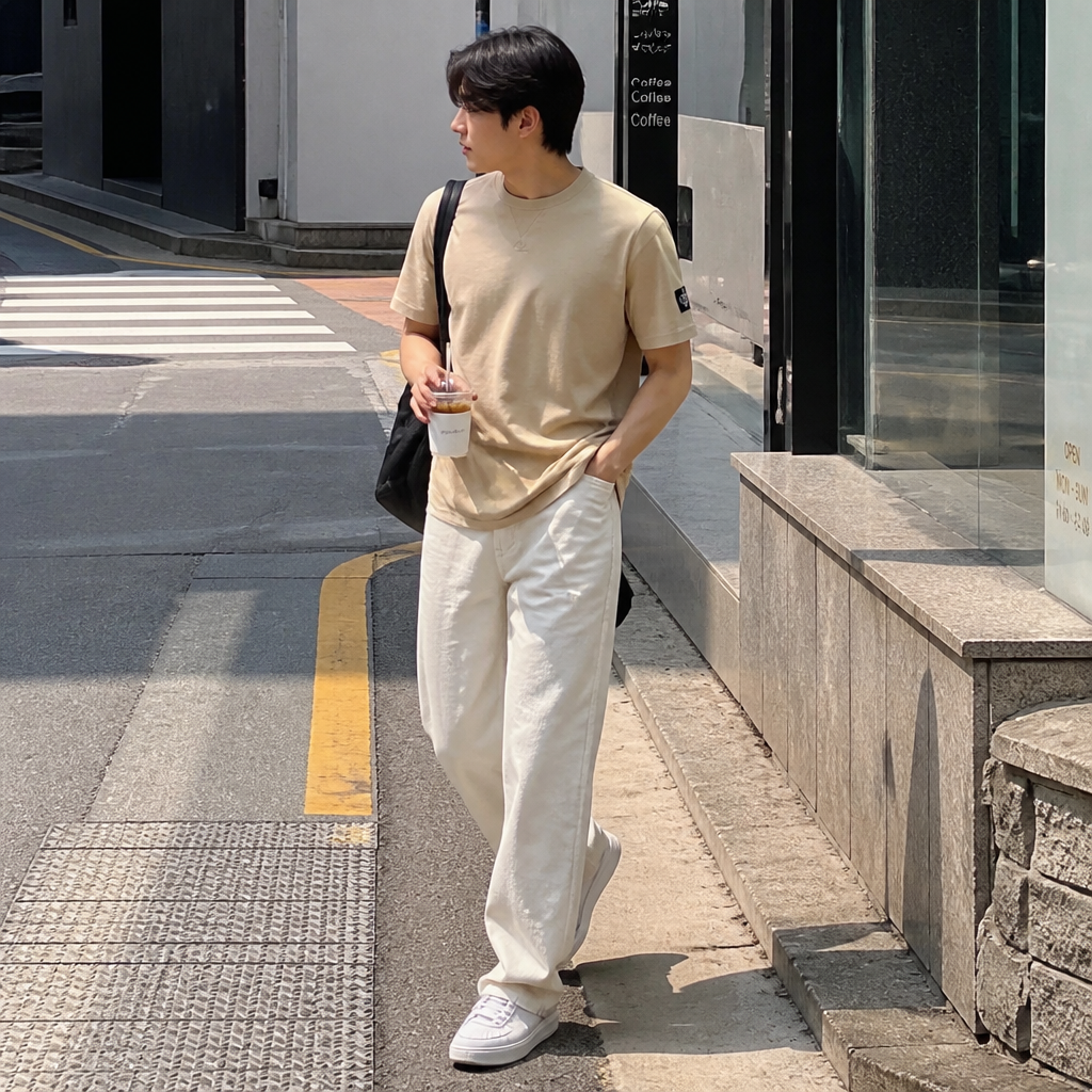Calvin Klein Jeans 캘빈클라인 진스 샌드 슬리브 패치 티셔츠