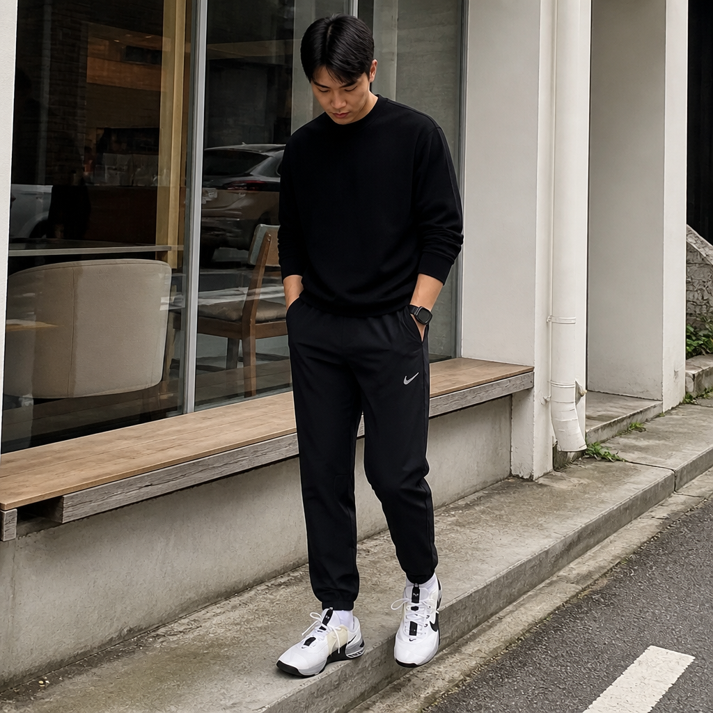 Nike 나이키 블랙 라이트 트레이닝 팬츠