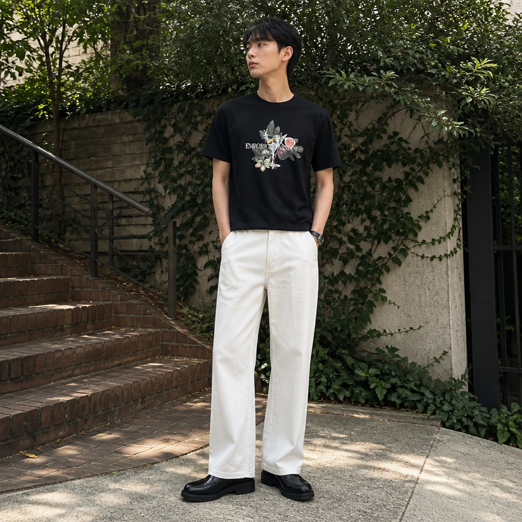 Emporio Armani 엠포리오 아르마니 남성 레귤러 핏 티셔츠