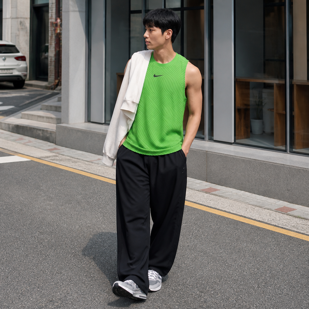 Nike 나이키 그린 코트 슬리브리스