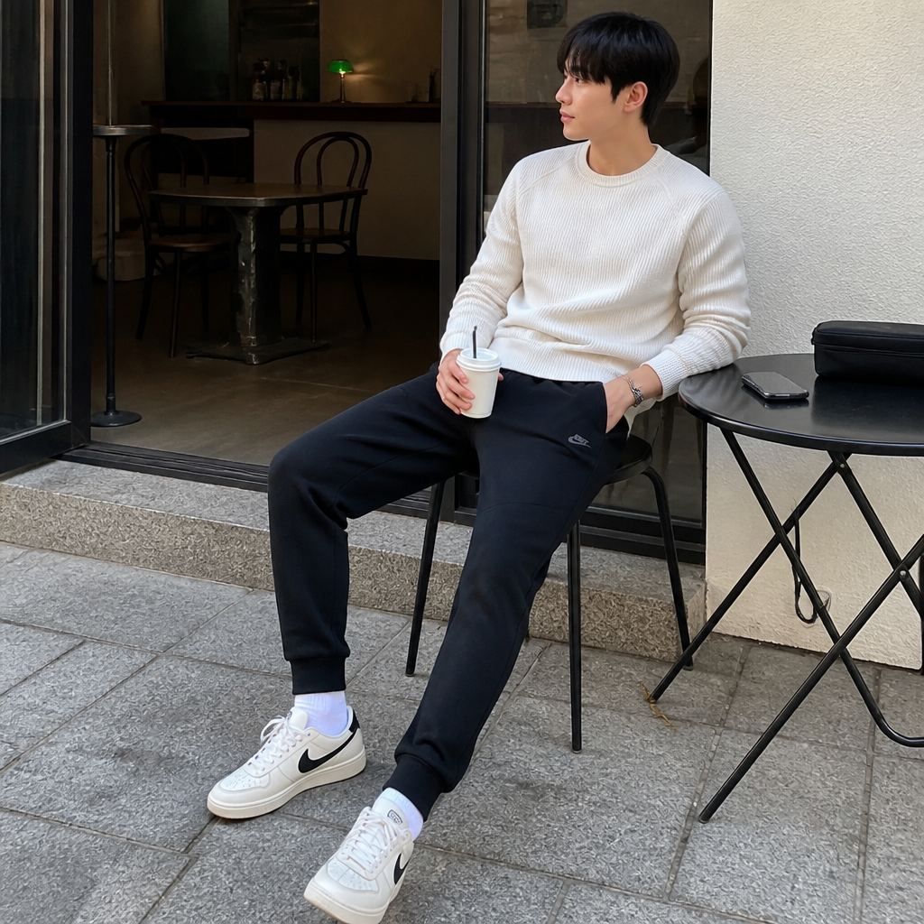 Nike 나이키 블랙 테크 플리스 조거 팬츠