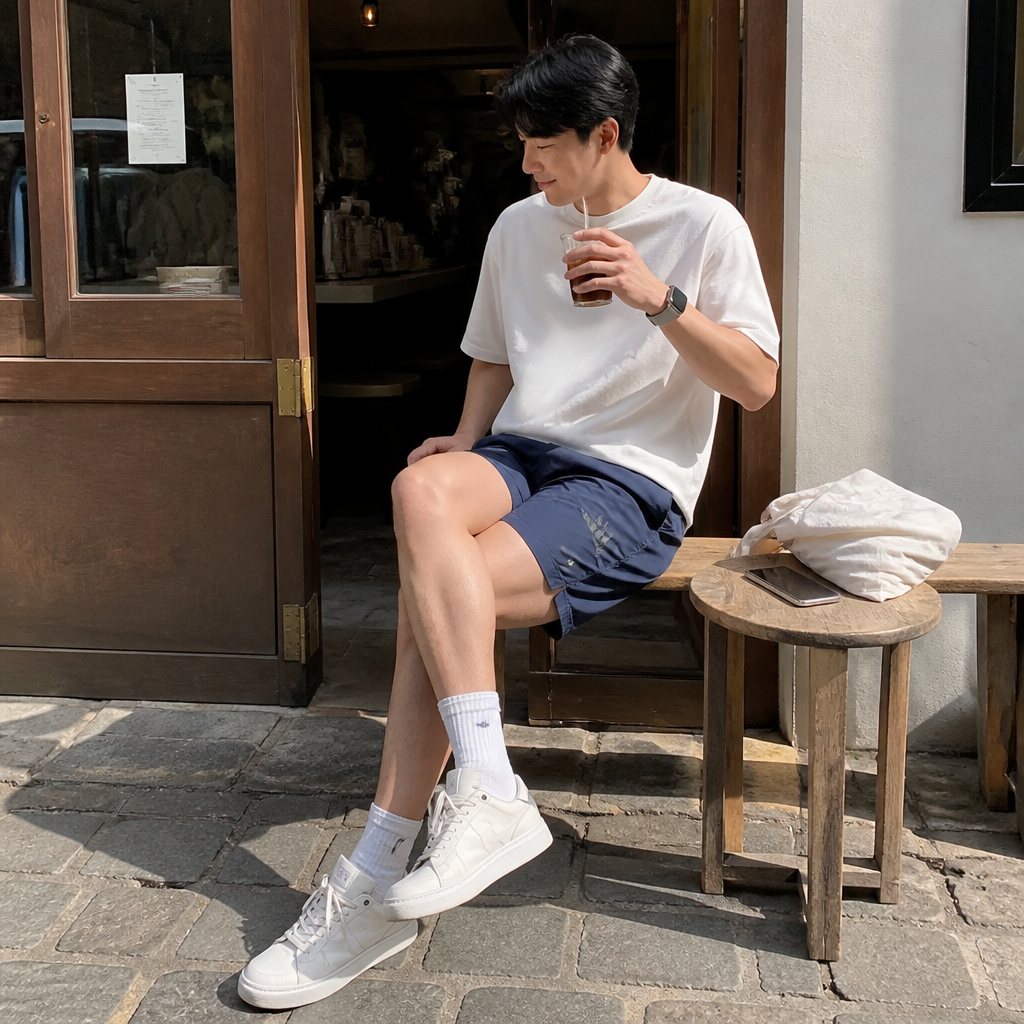 adidas 네이비 클라이마 쿨링 쇼츠