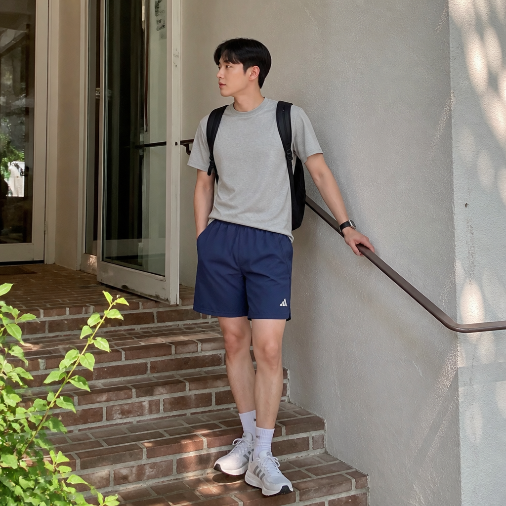 adidas 인디고 우븐 에어 트레이닝 쇼츠