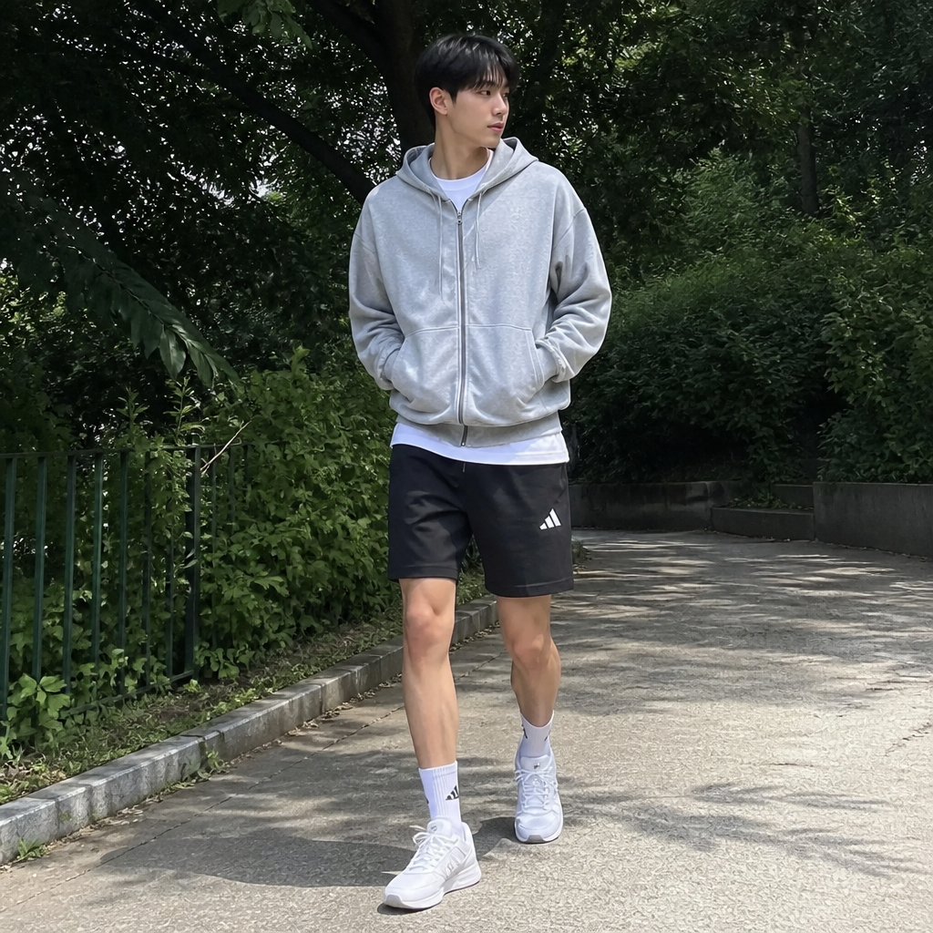 adidas 블랙 저지 트레이닝 쇼츠
