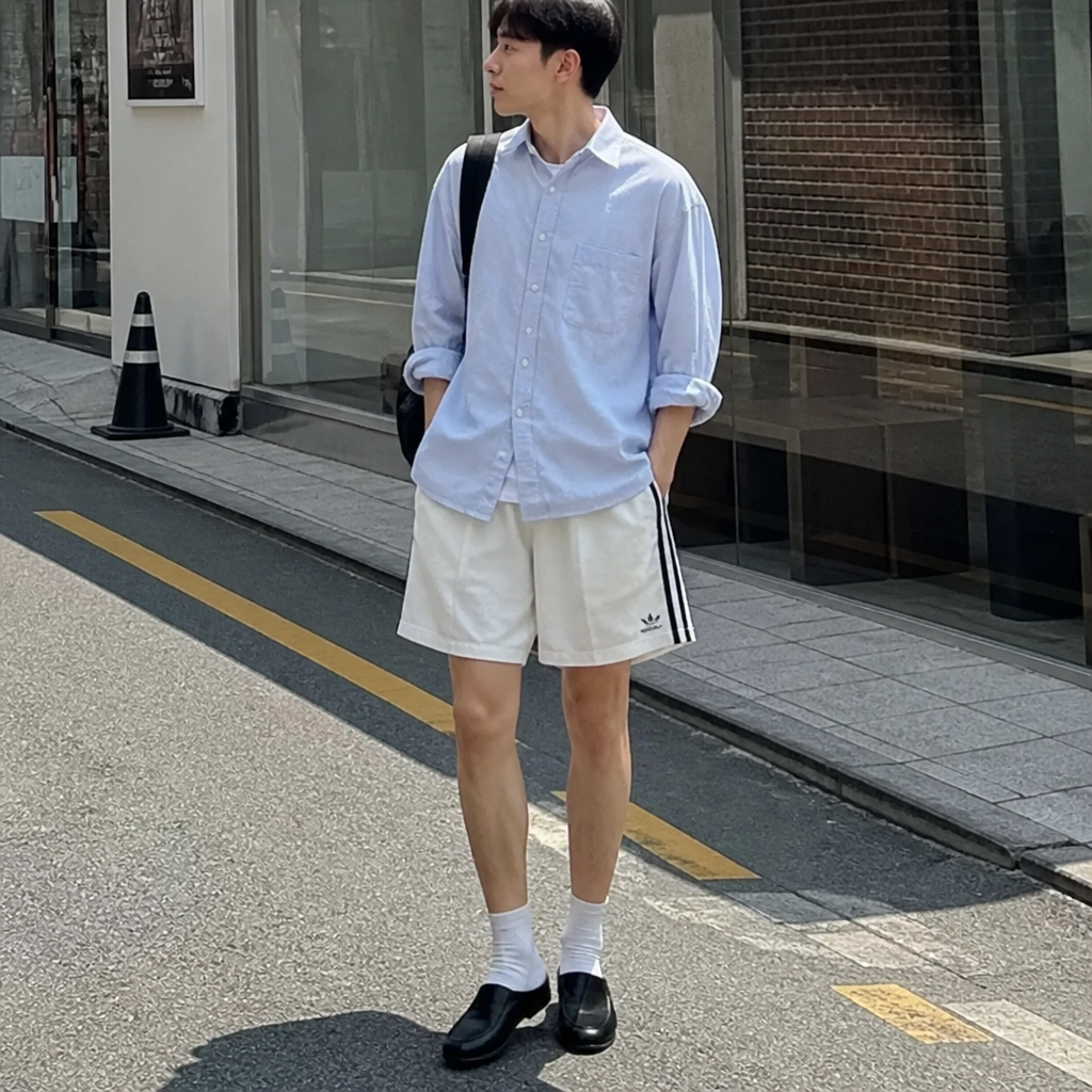 adidas 블랙 라인 플리스 데일리 쇼츠