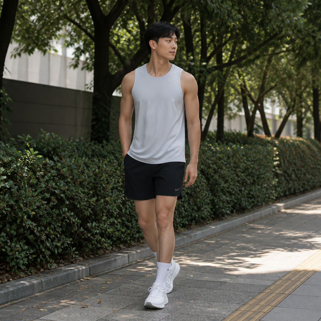 Nike 나이키 실버그레이 러닝 슬리브리스