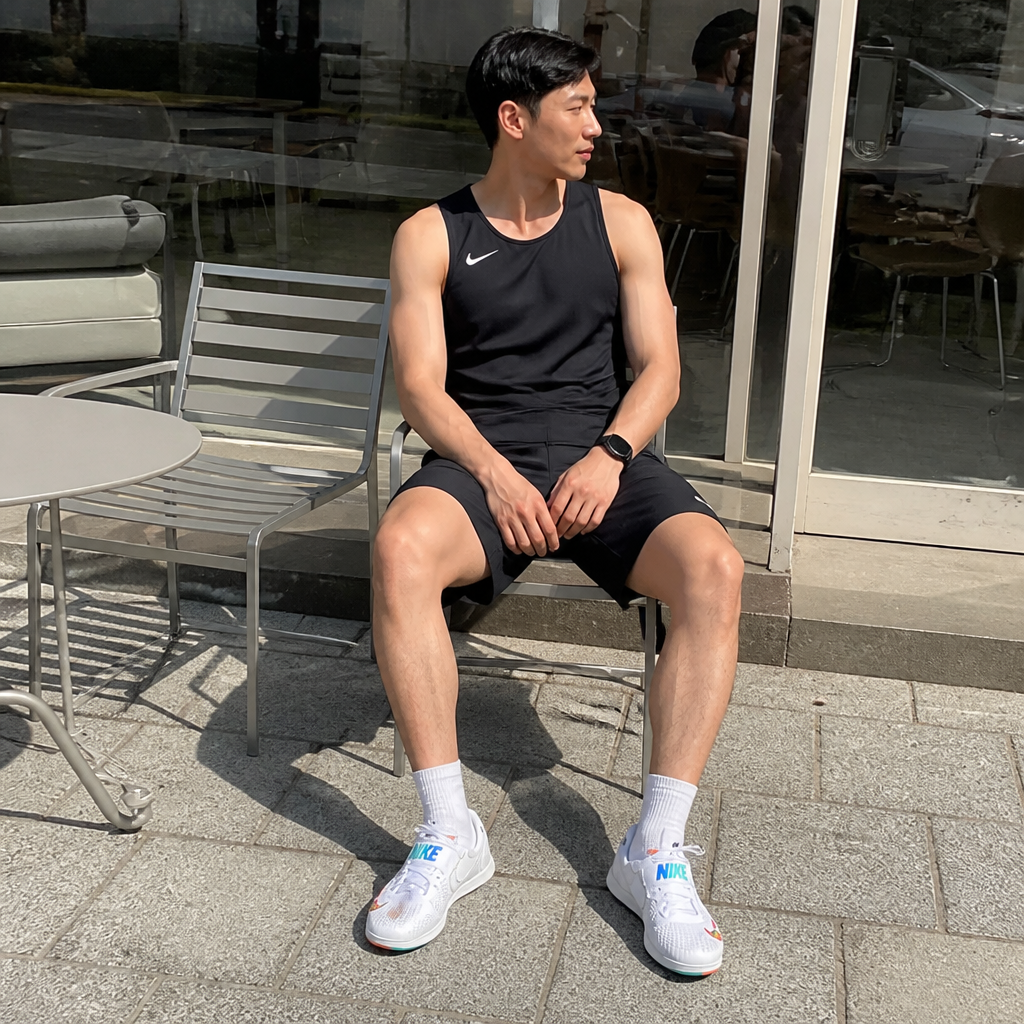 Nike 나이키 블랙 액티브 러닝 베스트